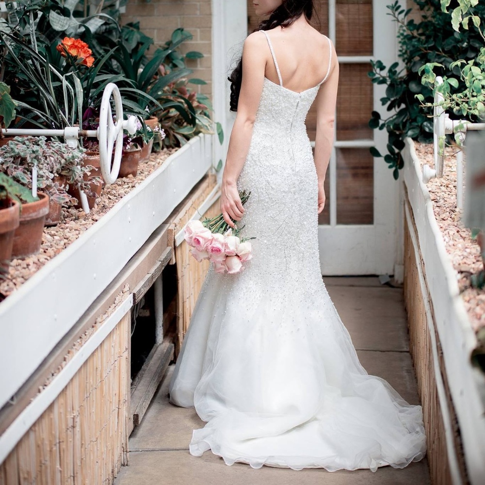 Hand beaded Wedding dress